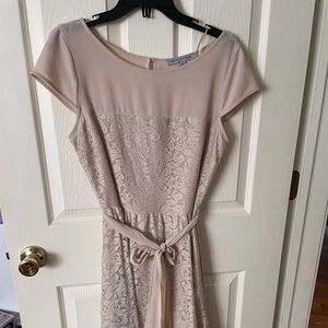 Beige lace dress
